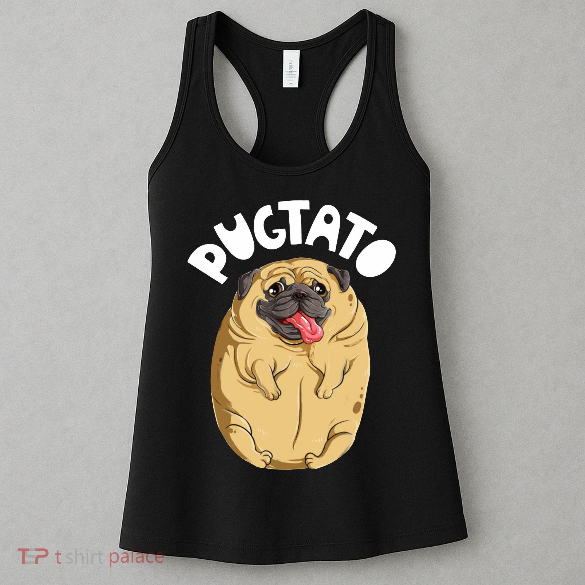 Pugtato Pug Potato Dog Lover Women's Tank Top