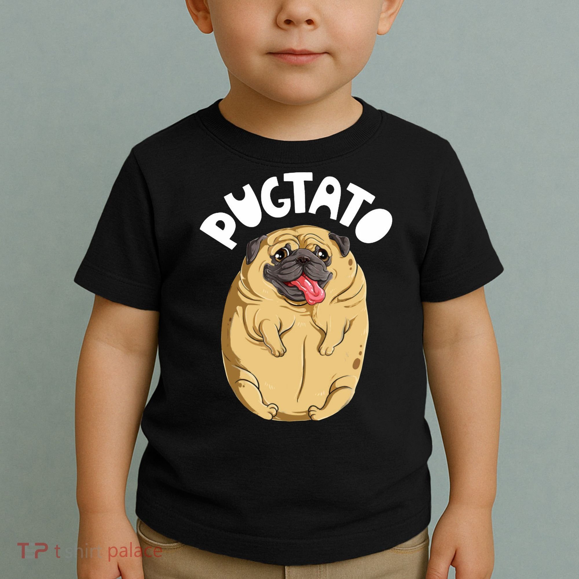 Pugtato Pug Potato Dog Lover Toddler T-Shirt