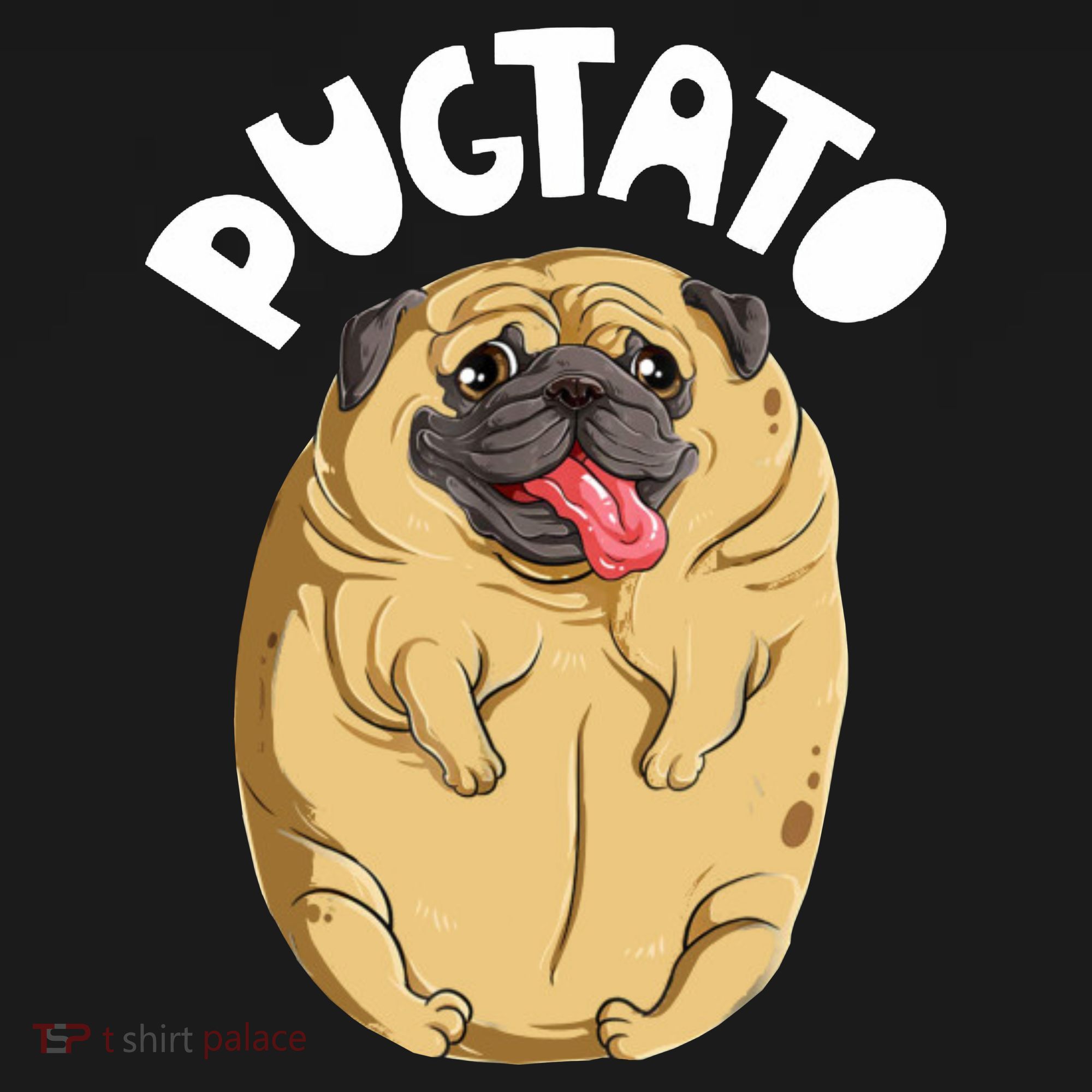 Pugtato Pug Potato Dog Lover Visor