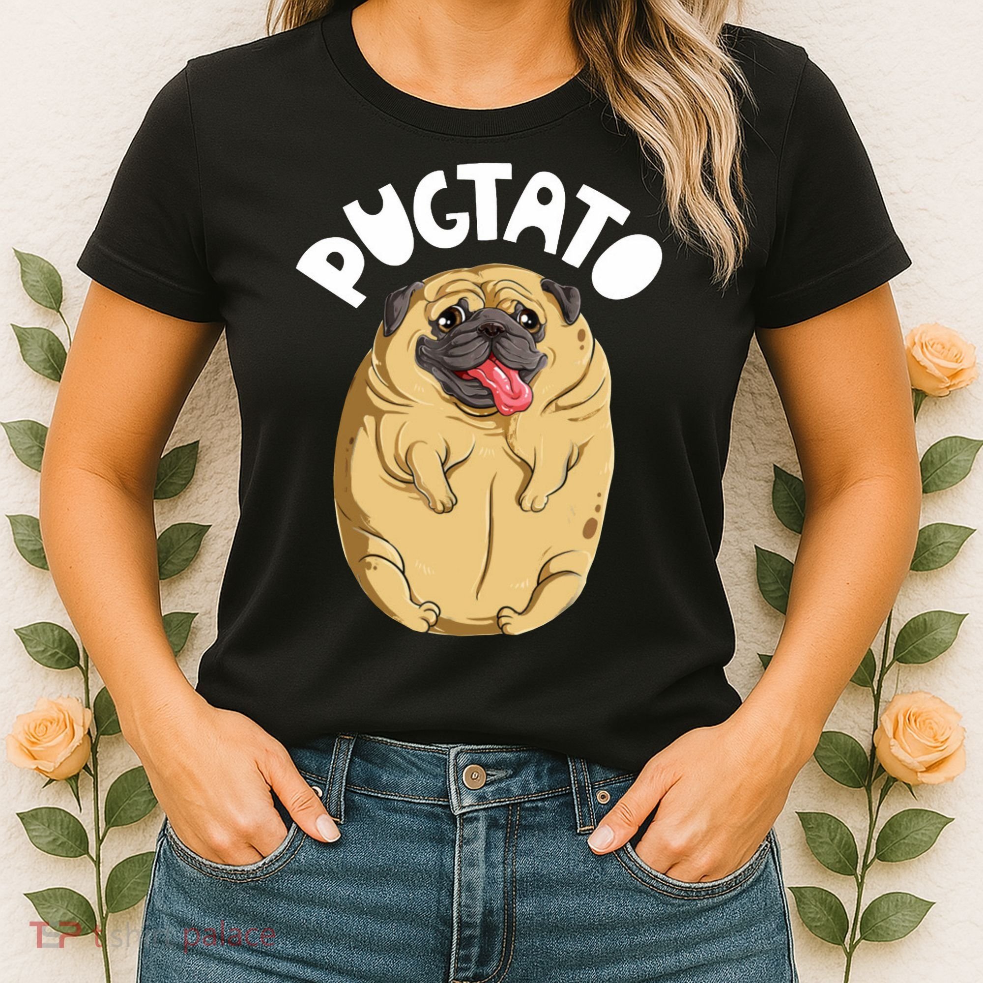 Pugtato Pug Potato Dog Lover Women's T-Shirt