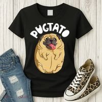 Pugtato Pug Potato Dog Lover Women's T-Shirt thumb 3