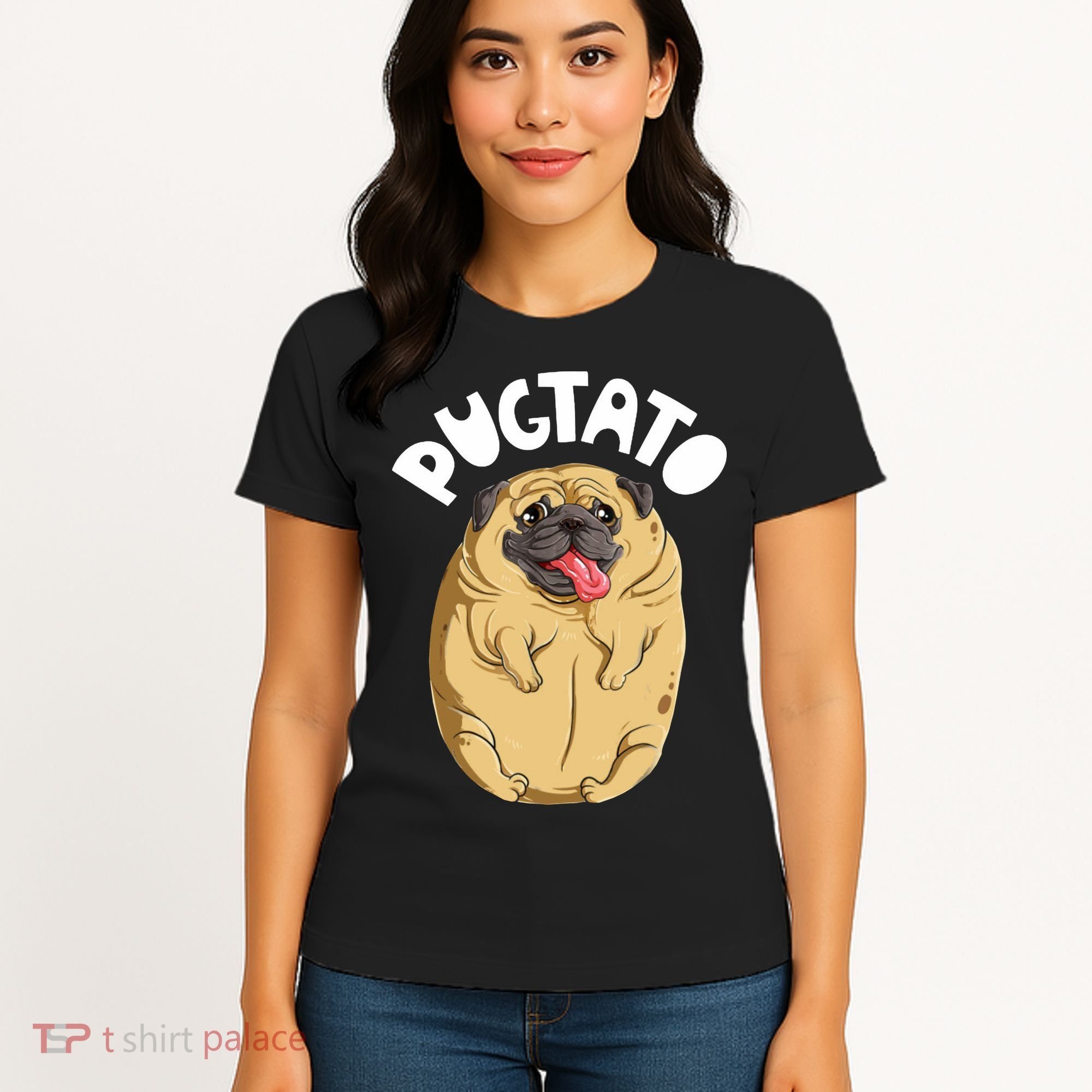 Pugtato Pug Potato Dog Lover Women's T-Shirt