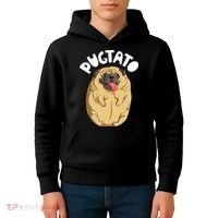 Pugtato Pug Potato Dog Lover Kids Hoodie thumb 4