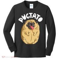 Pugtato Pug Potato Dog Lover Kids Long Sleeve Shirt thumb 0