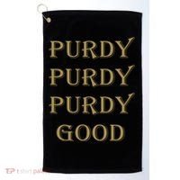 Purdy Purdy Purdy Good Football Quarterback Golf Towel thumb 0