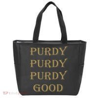 Purdy Purdy Purdy Good Football Quarterback Tote Bag thumb 0