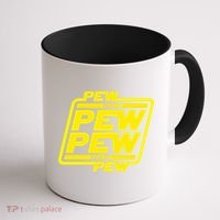Pew Pew Pew Humor Meme Quote Costume Coffee Mug thumb 1
