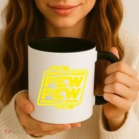 Pew Pew Pew Humor Meme Quote Costume Coffee Mug thumb 3