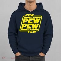 Pew Pew Pew Humor Meme Quote Costume Hoodie thumb 0