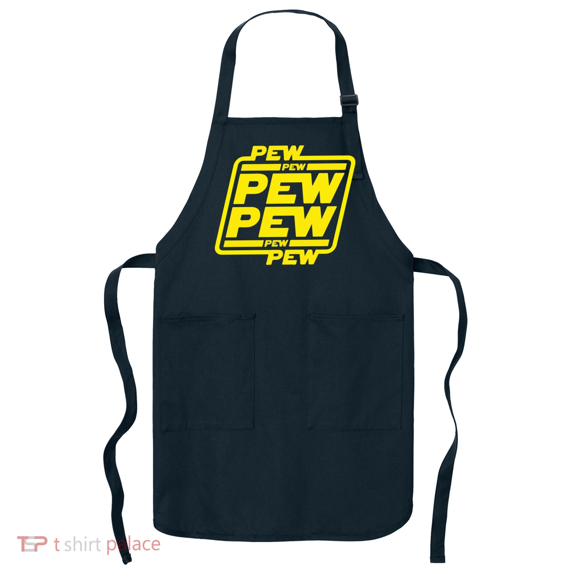 Pew Pew Pew Humor Meme Quote Costume Apron