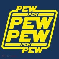 Pew Pew Pew Humor Meme Quote Costume Coaster thumb 2