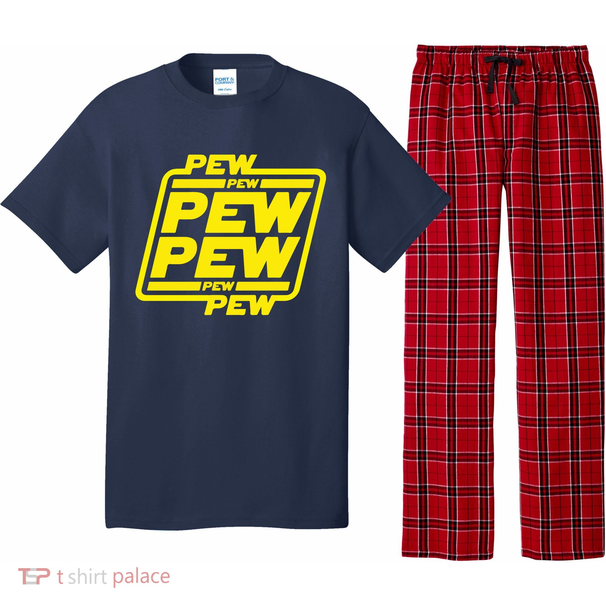 Pew Pew Pew Humor Meme Quote Costume Pajama Set