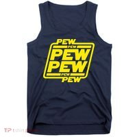 Pew Pew Pew Humor Meme Quote Costume Tank Top thumb 0