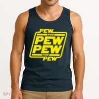 Pew Pew Pew Humor Meme Quote Costume Tank Top thumb 3