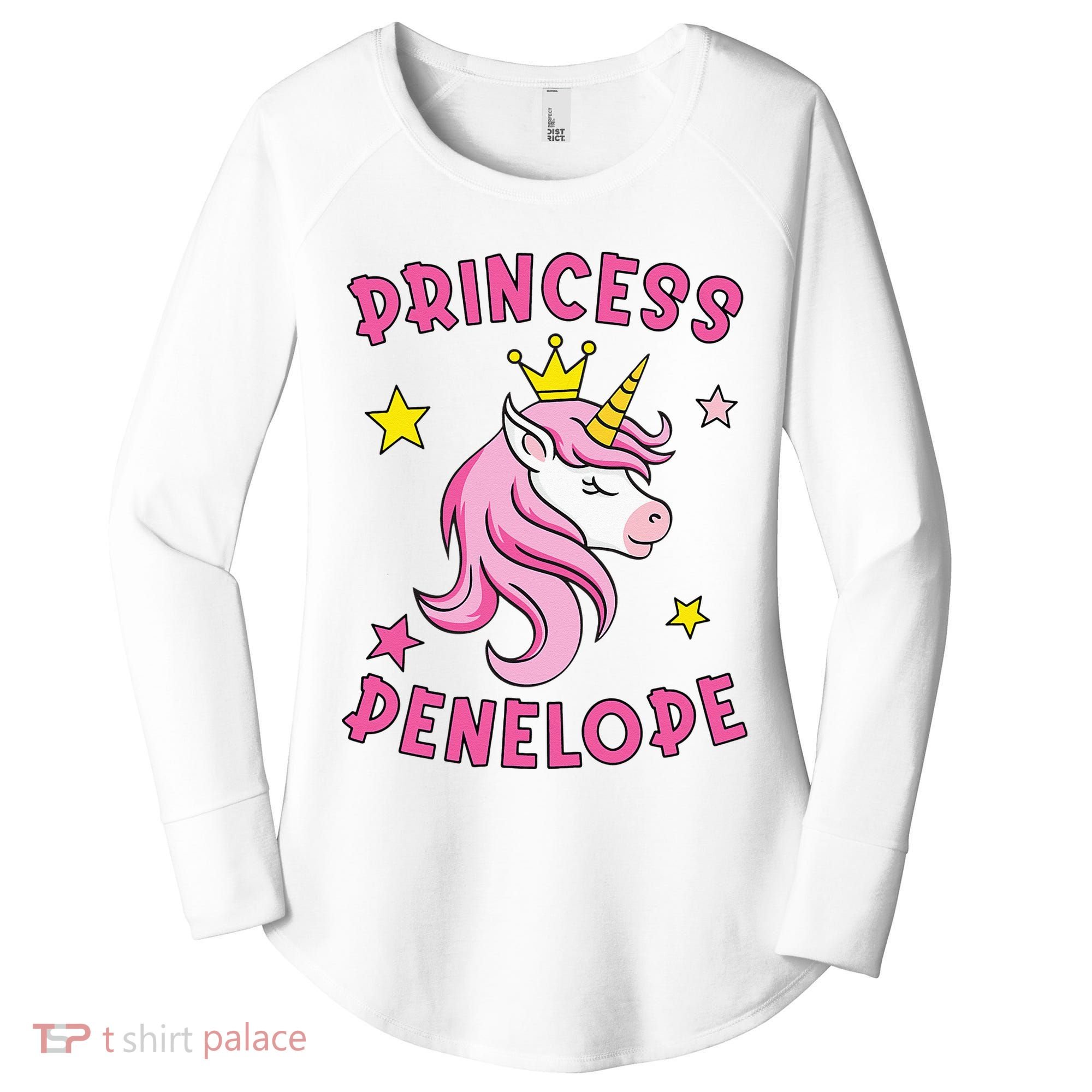 Princess Penelope Women's Perfect Tri Tunic Long Sleeve Shirt