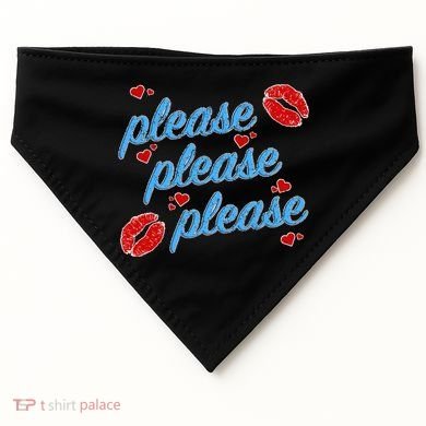 P.E..A.S.E P.L.E.A.S.E P.L.E.A.S. Song USA-Made Doggie Bandana