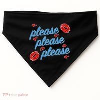 P.E..A.S.E P.L.E.A.S.E P.L.E.A.S. Song USA-Made Doggie Bandana thumb 0