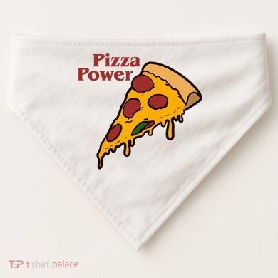 Pizza Power USA-Made Doggie Bandana