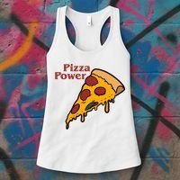 Pizza Power Women's Tank Top thumb 3