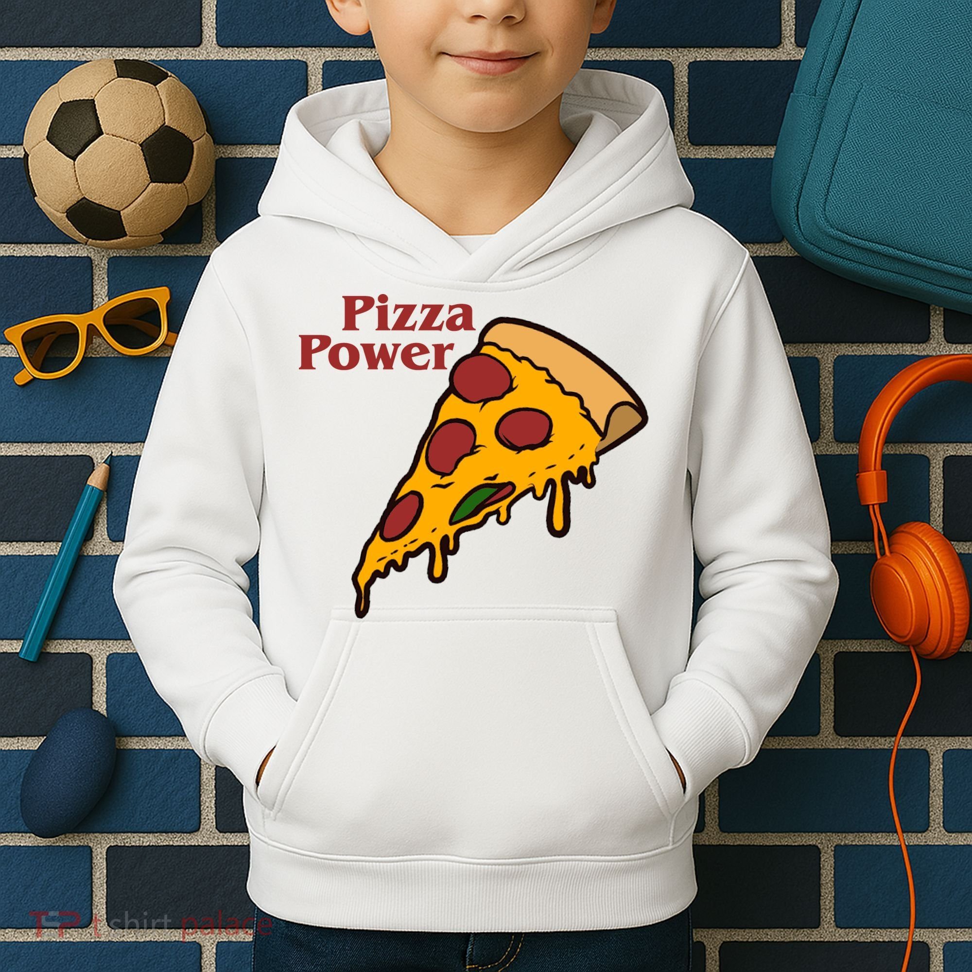 Pizza Power Kids Hoodie