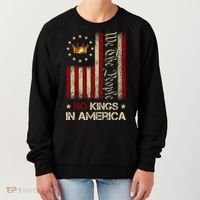 Patriotic Pro-Democracy Protest June 14 No Kings In America Women's Sweatshirt thumb 0