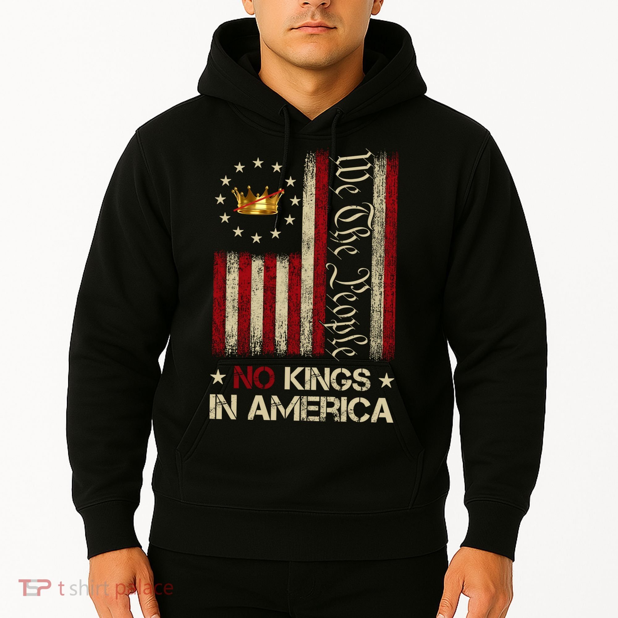 Patriotic Pro-Democracy Protest June 14 No Kings In America Hoodie
