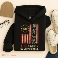 Patriotic Pro-Democracy Protest June 14 No Kings In America Hoodie thumb 4