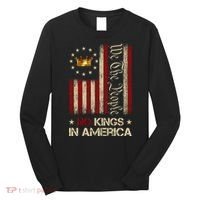 Patriotic Pro-Democracy Protest June 14 No Kings In America Long Sleeve Shirt thumb 0