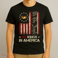 Patriotic Pro-Democracy Protest June 14 No Kings In America T-Shirt thumb 3