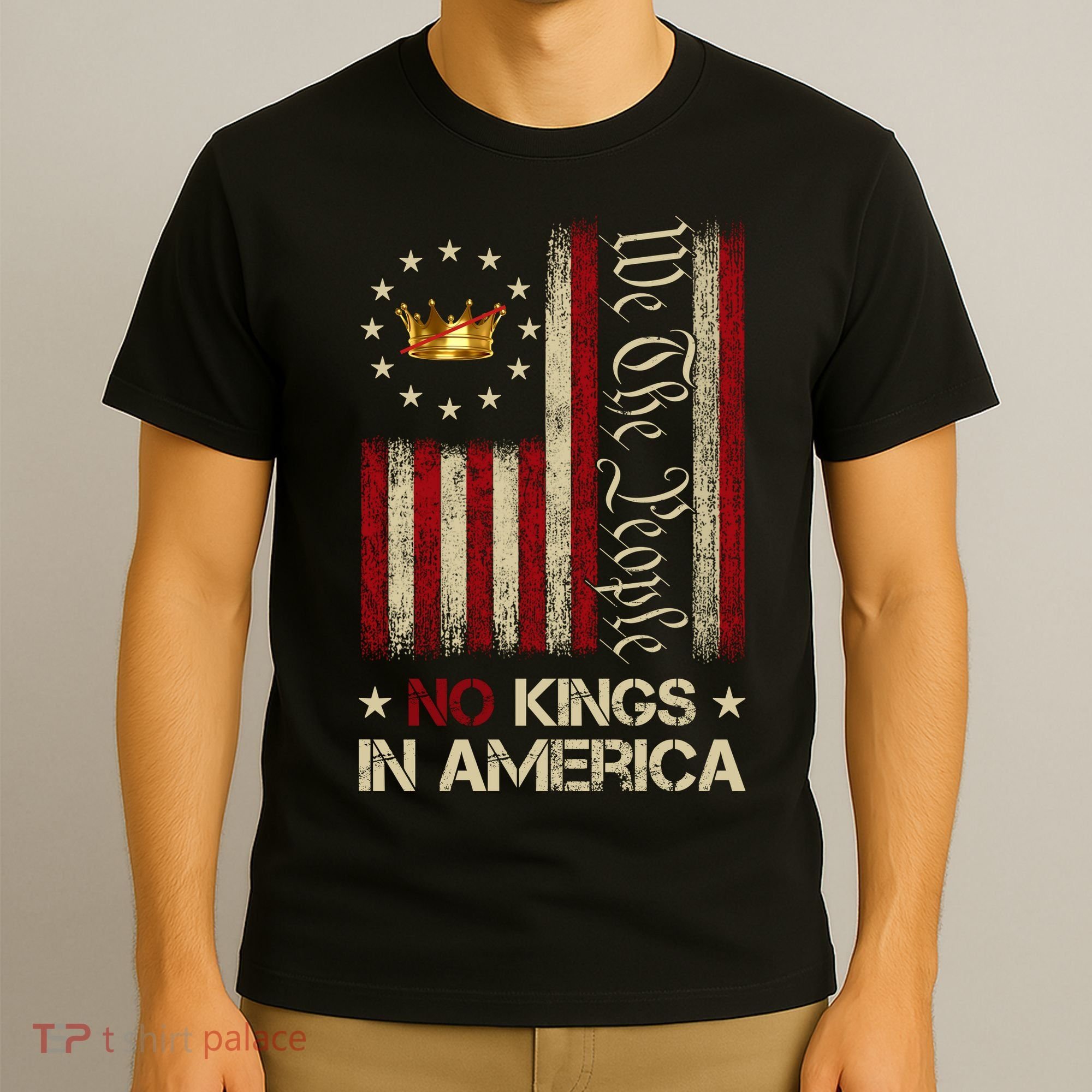 Patriotic Pro-Democracy Protest June 14 No Kings In America T-Shirt