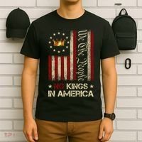 Patriotic Pro-Democracy Protest June 14 No Kings In America T-Shirt thumb 6