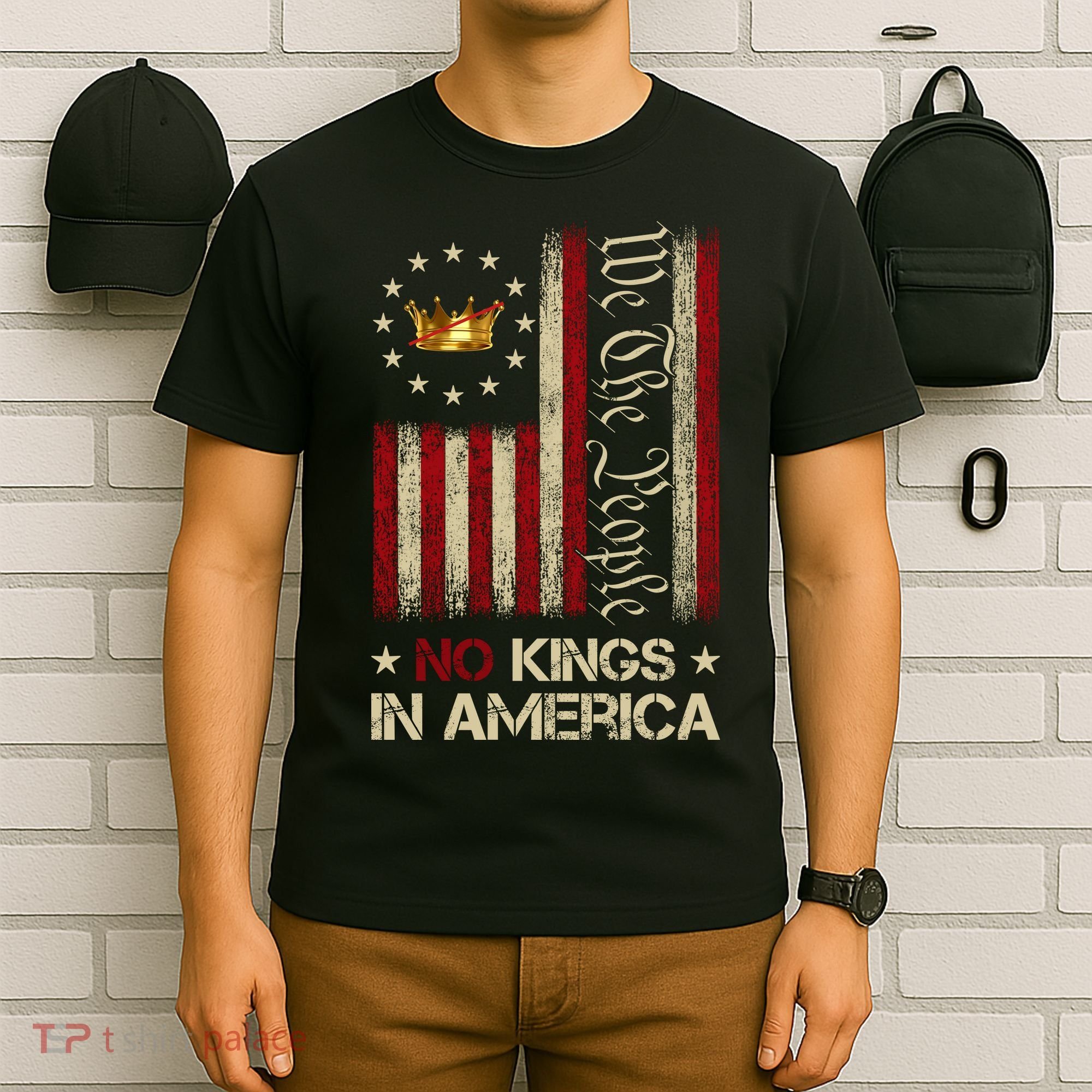 Patriotic Pro-Democracy Protest June 14 No Kings In America T-Shirt