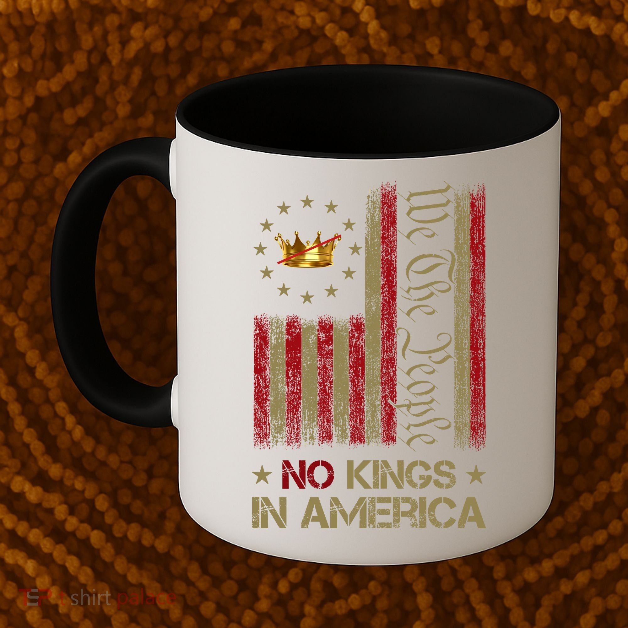 Patriotic Pro-Democracy Protest June 14 No Kings In America Coffee Mug