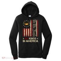 Patriotic Pro-Democracy Protest June 14 No Kings In America Women's Hoodie thumb 0