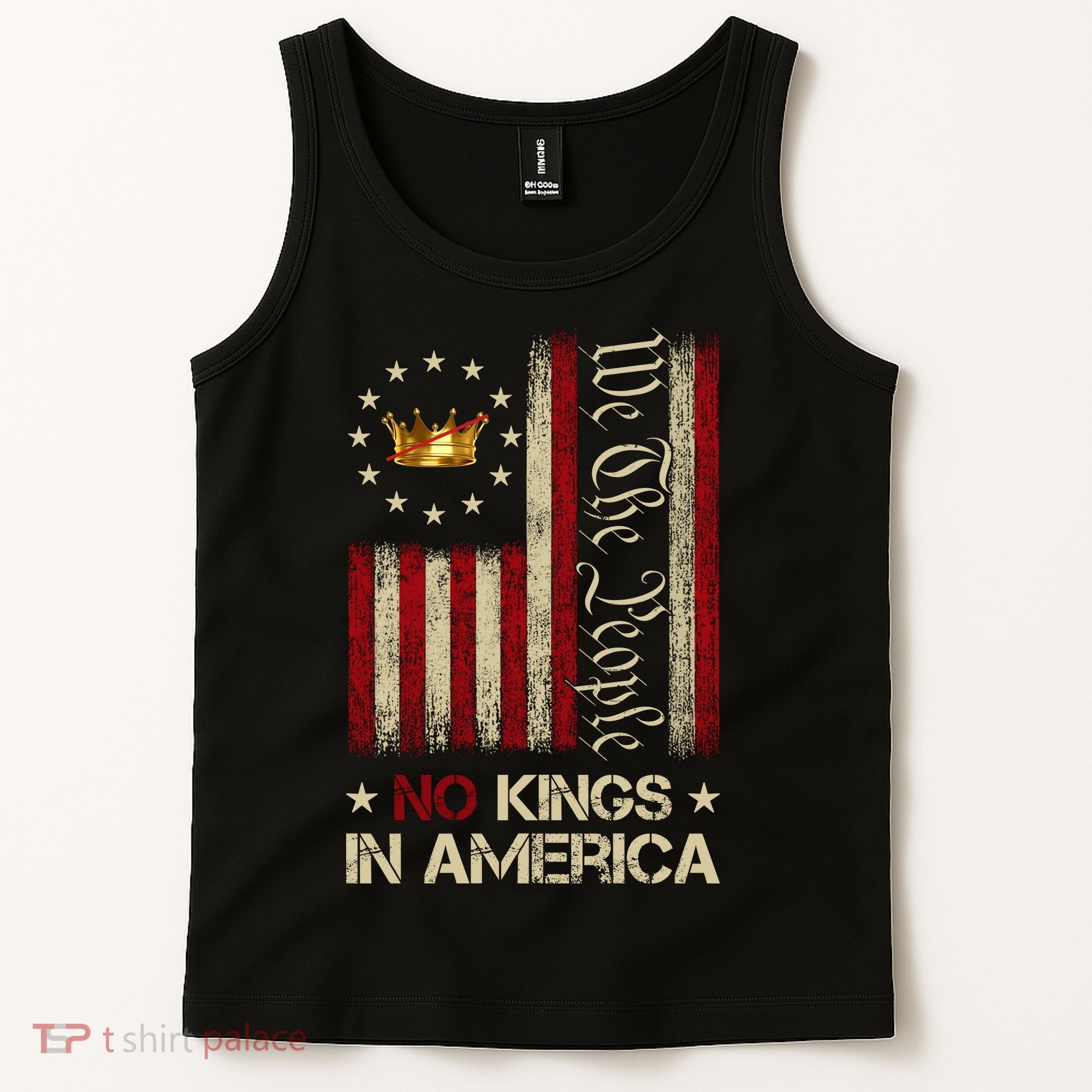 Patriotic Pro-Democracy Protest June 14 No Kings In America Tank Top