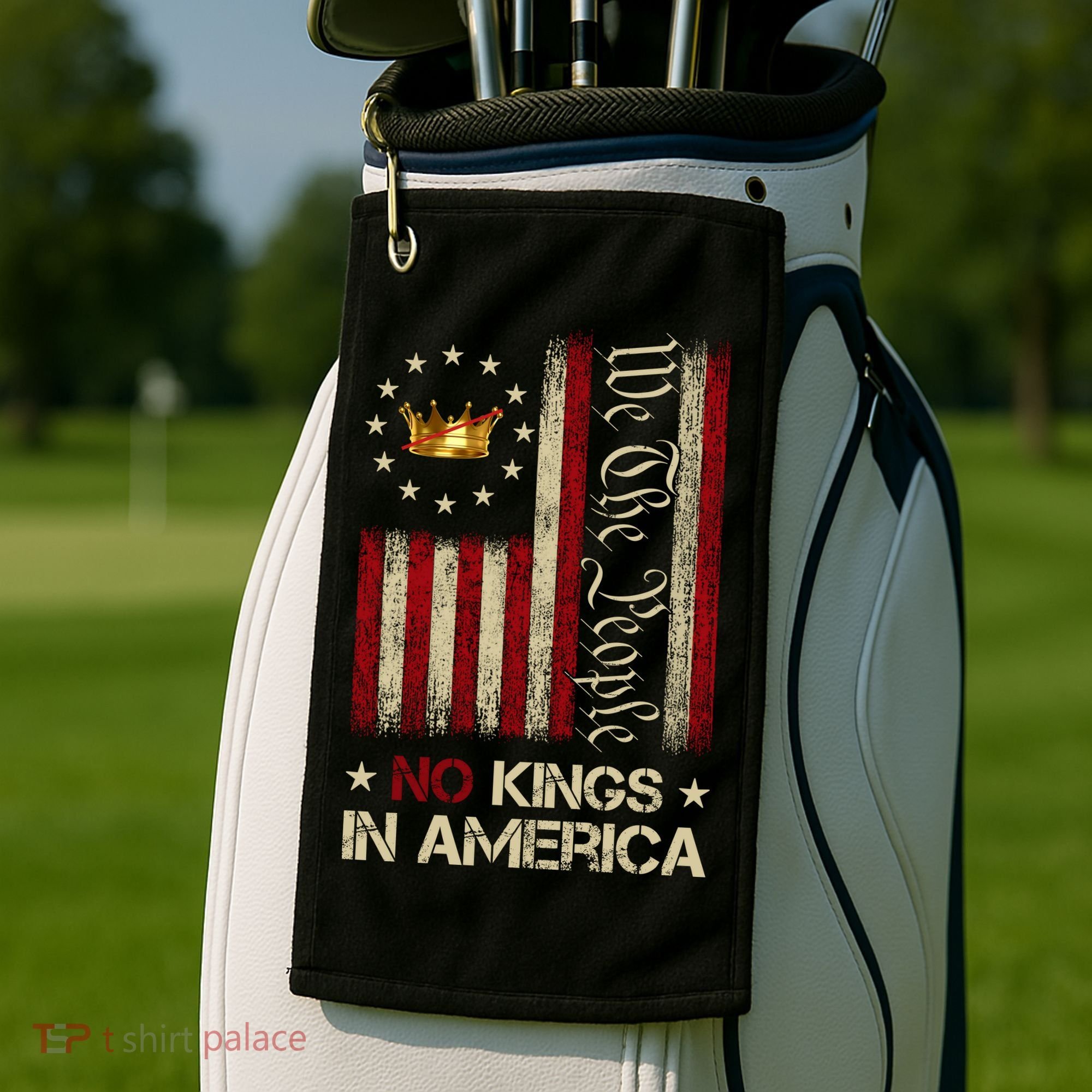 Patriotic Pro-Democracy Protest June 14 No Kings In America Golf Towel