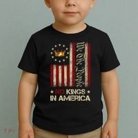 Patriotic Pro-Democracy Protest June 14 No Kings In America Toddler T-Shirt thumb 2