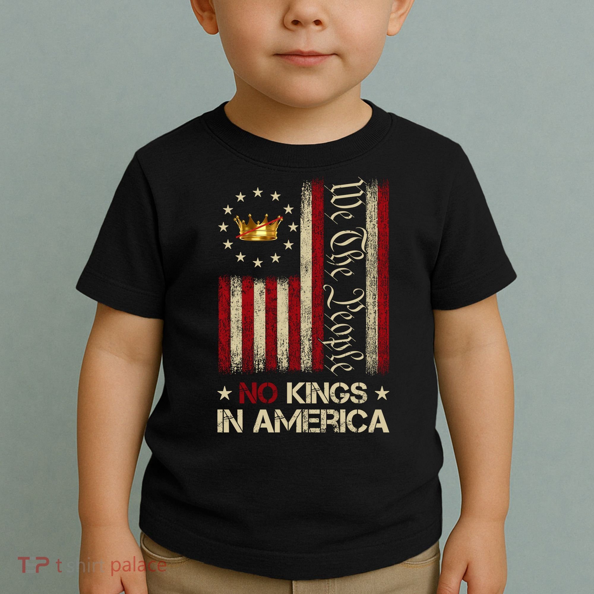 Patriotic Pro-Democracy Protest June 14 No Kings In America Toddler T-Shirt