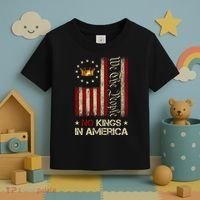 Patriotic Pro-Democracy Protest June 14 No Kings In America Toddler T-Shirt thumb 3