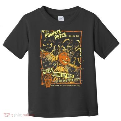 Pete's Pumpkin Patch ,Vintage Halloween Horror Clothing Toddler T-Shirt