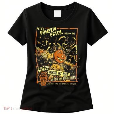 Pete's Pumpkin Patch ,Vintage Halloween Horror Clothing Women's T-Shirt