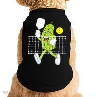 Pickle Playing Pickleball Funny Pickleball Paddleball Doggie Tank thumb 0