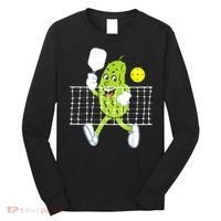 Pickle Playing Pickleball Funny Pickleball Paddleball Long Sleeve Shirt thumb 0