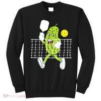 Pickle Playing Pickleball Funny Pickleball Paddleball Sweatshirt thumb 0