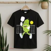Pickle Playing Pickleball Funny Pickleball Paddleball T-Shirt thumb 2