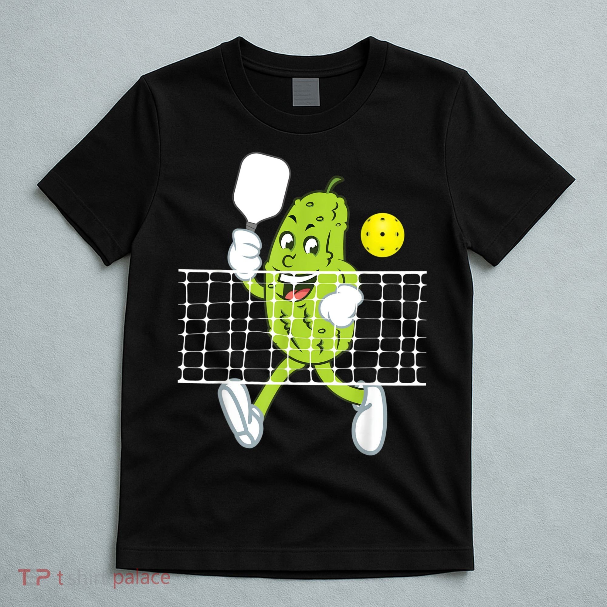 Pickle Playing Pickleball Funny Pickleball Paddleball T-Shirt