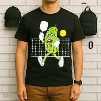 Pickle Playing Pickleball Funny Pickleball Paddleball T-Shirt thumb 6