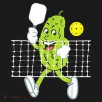 Pickle Playing Pickleball Funny Pickleball Paddleball Mousepad thumb 1