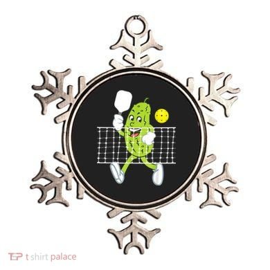 Pickle Playing Pickleball Funny Pickleball Paddleball Ornament