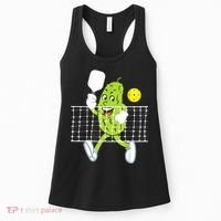 Pickle Playing Pickleball Funny Pickleball Paddleball Women's Tank Top thumb 0